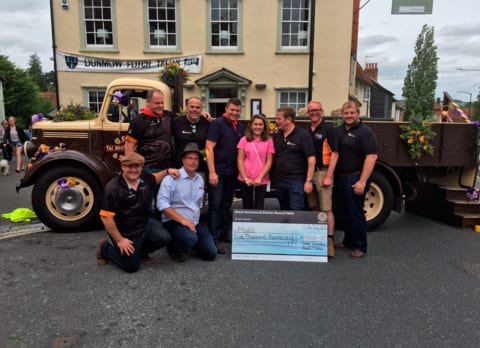 Dunmow Round Table donation cheque
